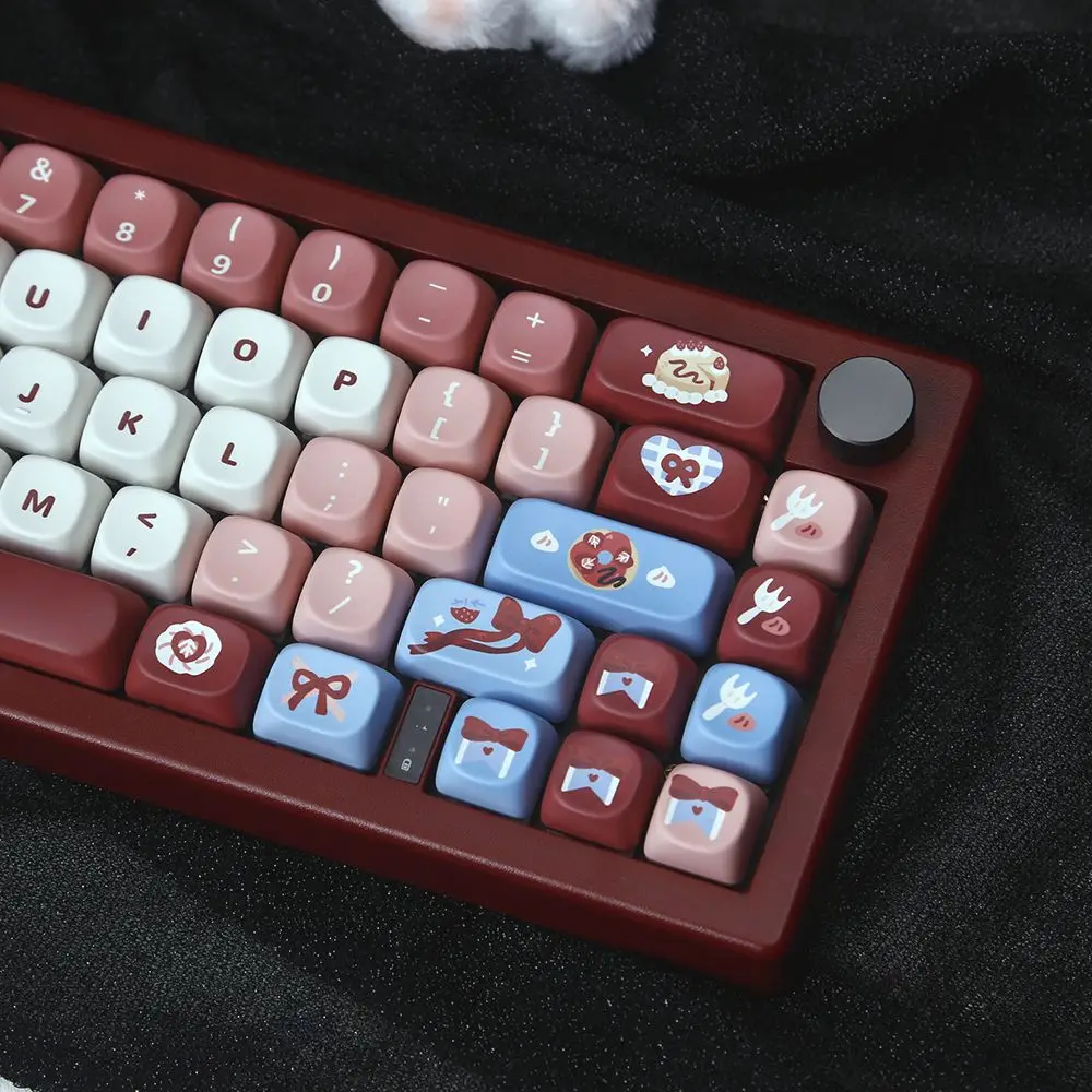 MOA high burgundy strawberry aroma keycap cute cartoon sublimation pbt fit mechanical keyboard hi75
MOA high burgundy strawberry aroma keycap cute cartoon sublimation pbt fit mechanical keyboard hi75