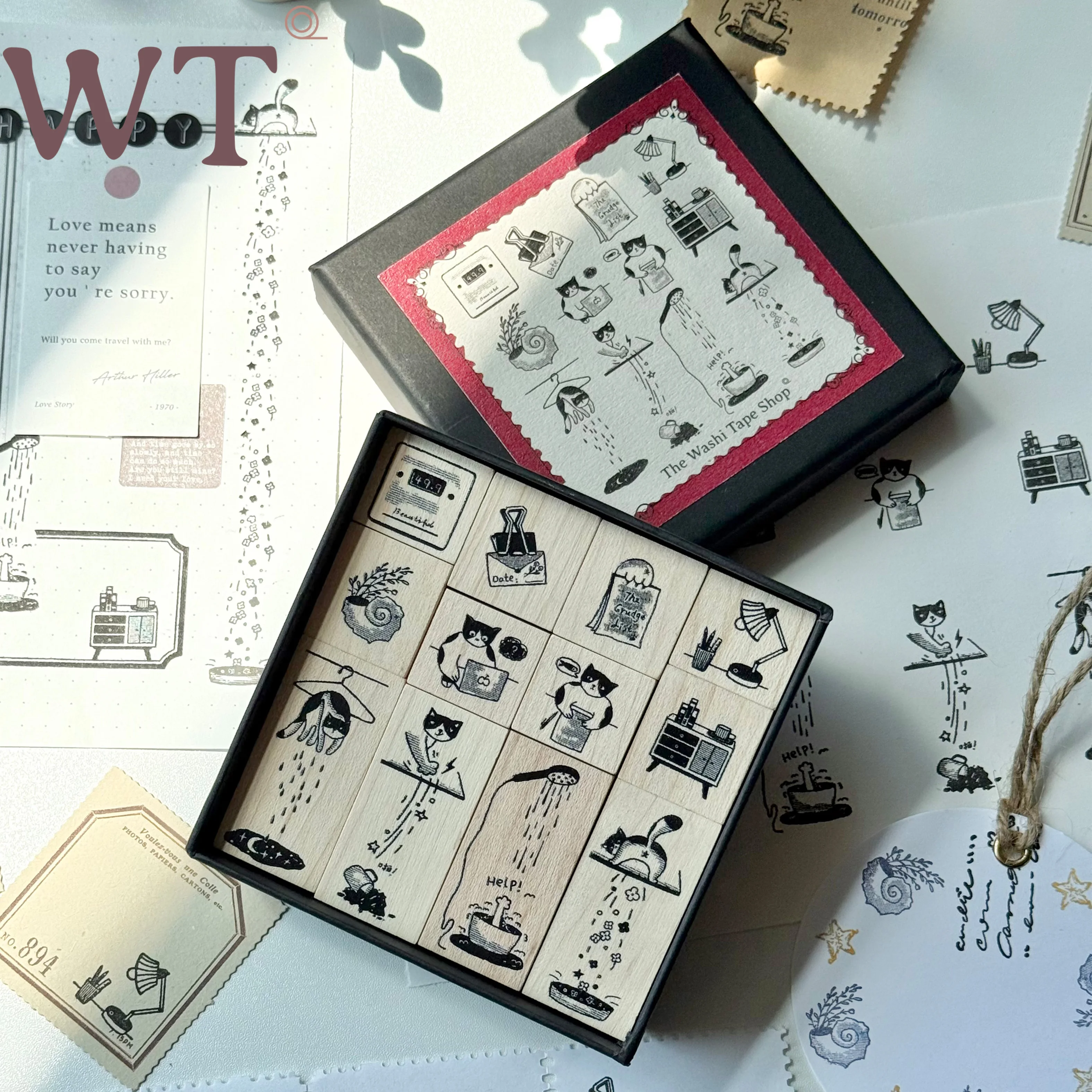 WT Studio Vintage Lovely Cat Wooden Rubber Stamp for DIY Scrapbooking Photo Album Card Making
WT Studio Vintage Lovely Cat Wooden Rubber Stamp for DIY Scrapbooking Photo Album Card Making