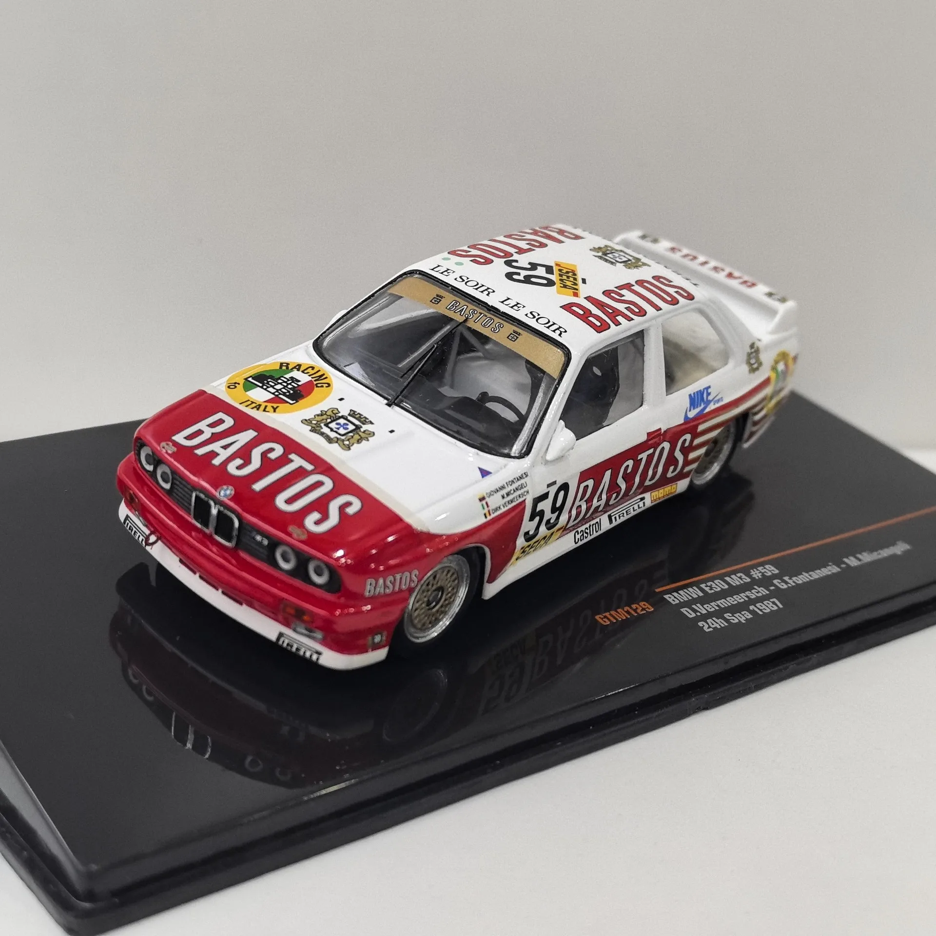 Diecast IXO 1:43 Scale BMW M3 E30 #59 1987 BMW Racing Car Alloy Collectible Toy Gift Souvenir Display Ornament
Diecast IXO 1:43 Scale BMW M3 E30 #59 1987 BMW Racing Car Alloy Collectible Toy Gift Souvenir Display Ornament