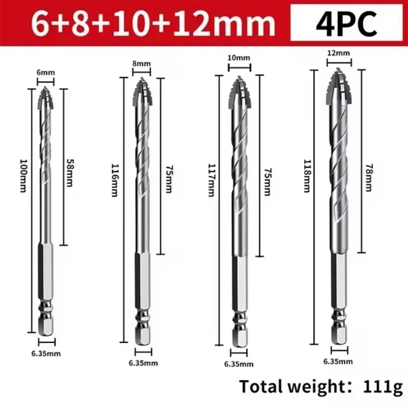 Hardware Tools Four-edge Serrated Eccentric Drill Bit Suitable for Tiles Glass Marble Concrete Drill Bit Alloy Hexagonal Handle
Hardware Tools Four-edge Serrated Eccentric Drill Bit Suitable for Tiles Glass Marble Concrete Drill Bit Alloy Hexagonal Handle