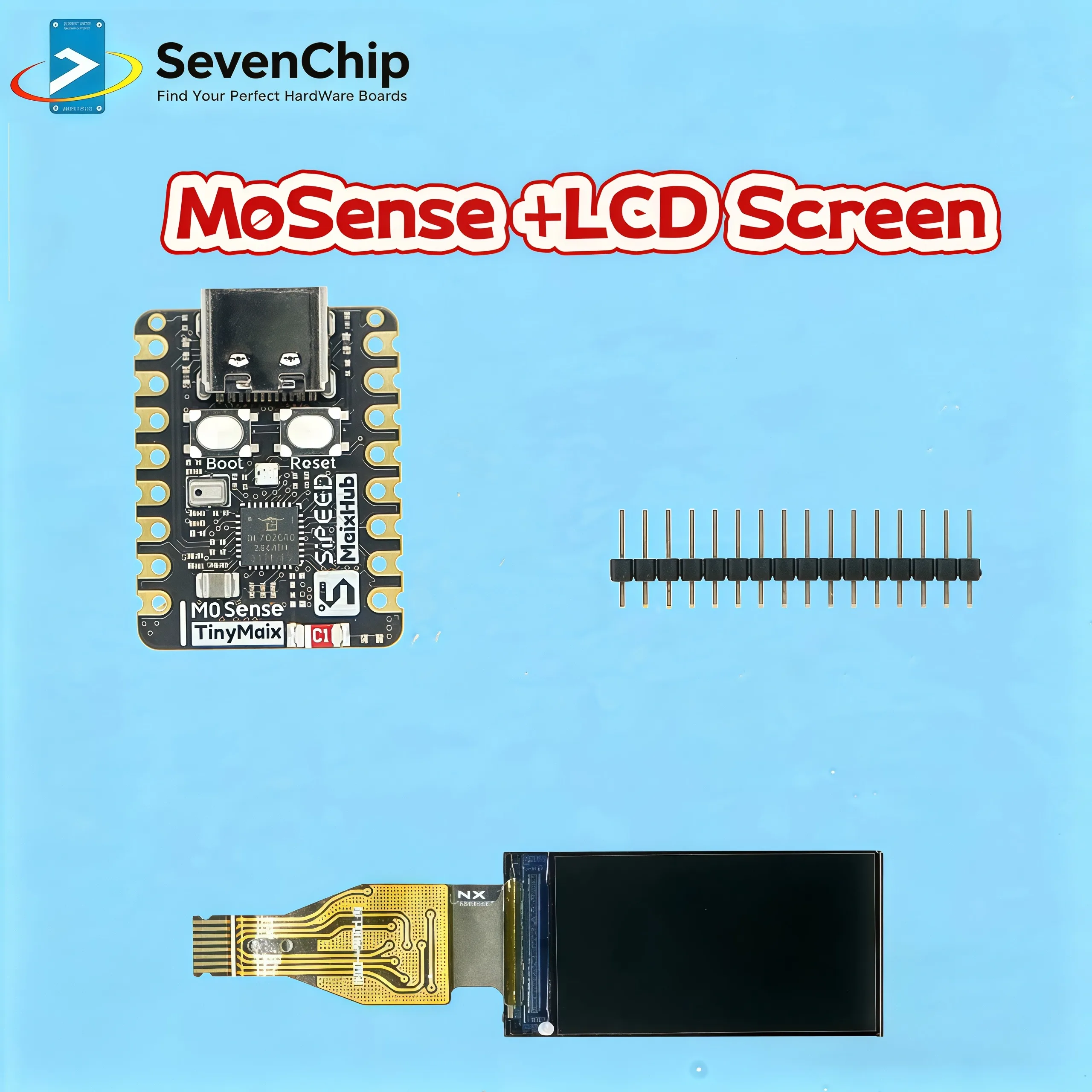 Sipeed M0sense TinyML RISCV BLE Bluetooth Iny Fingertip Board
Sipeed M0sense TinyML RISCV BLE Bluetooth Iny Fingertip Board