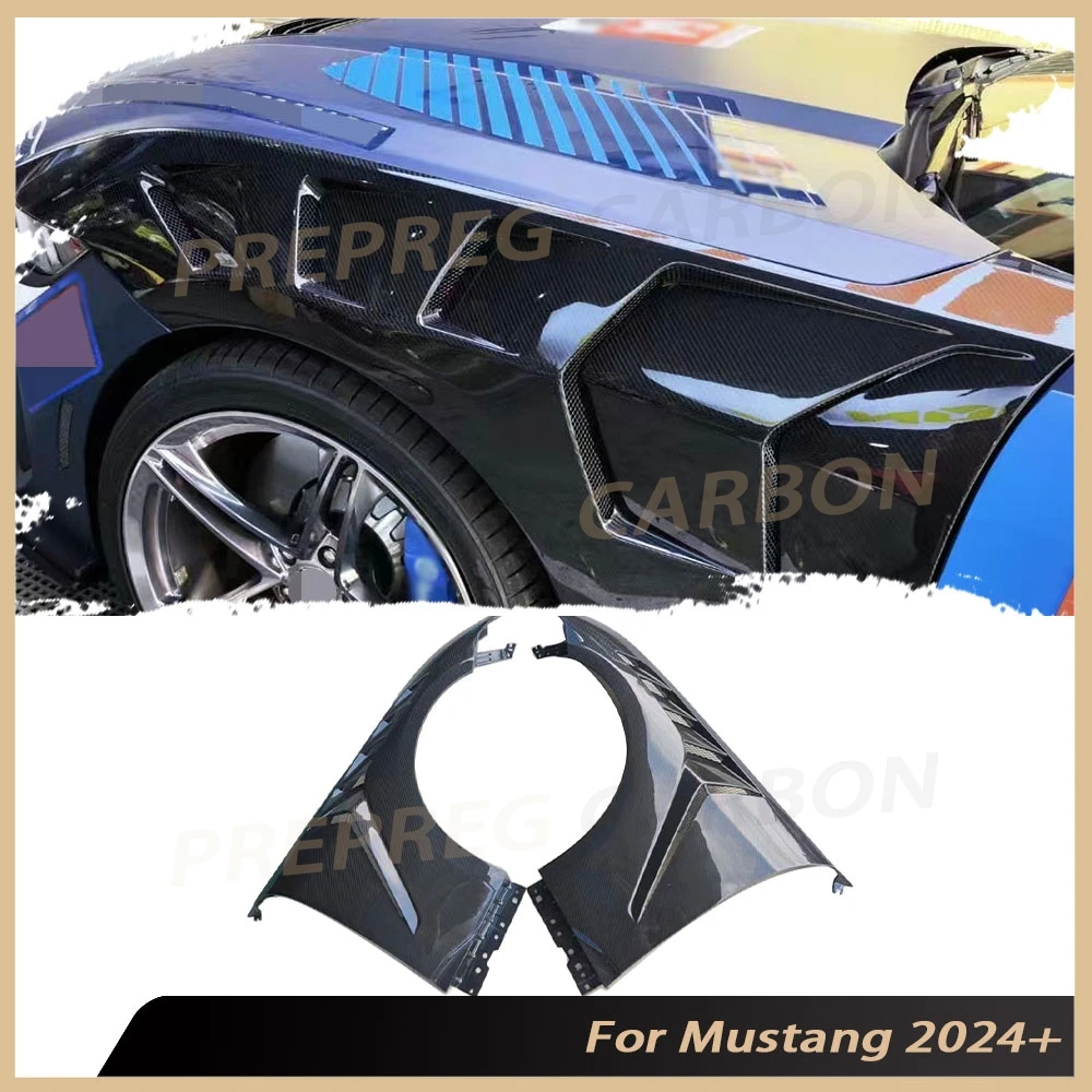 Dry Carbon Fiber Auto Tuning Car Fenders Trims Front Side Fender Vent Panel Cover For Ford Mustang 2024+ FRP Front Fenders
Dry Carbon Fiber Auto Tuning Car Fenders Trims Front Side Fender Vent Panel Cover For Ford Mustang 2024+ FRP Front Fenders