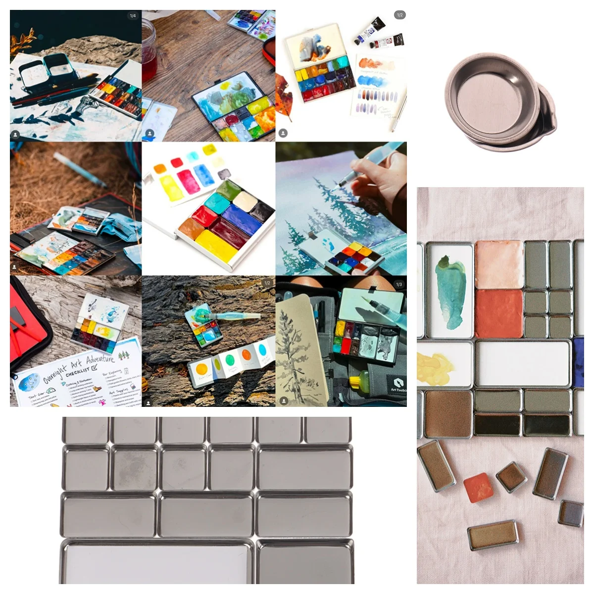 Watercolor Box Packaging Grid 0.5ml/1ml/2ml For Travel Box Magnetic Aluminum Palette Professional Paint Art Supplies
Watercolor Box Packaging Grid 0.5ml/1ml/2ml For Travel Box Magnetic Aluminum Palette Professional Paint Art Supplies