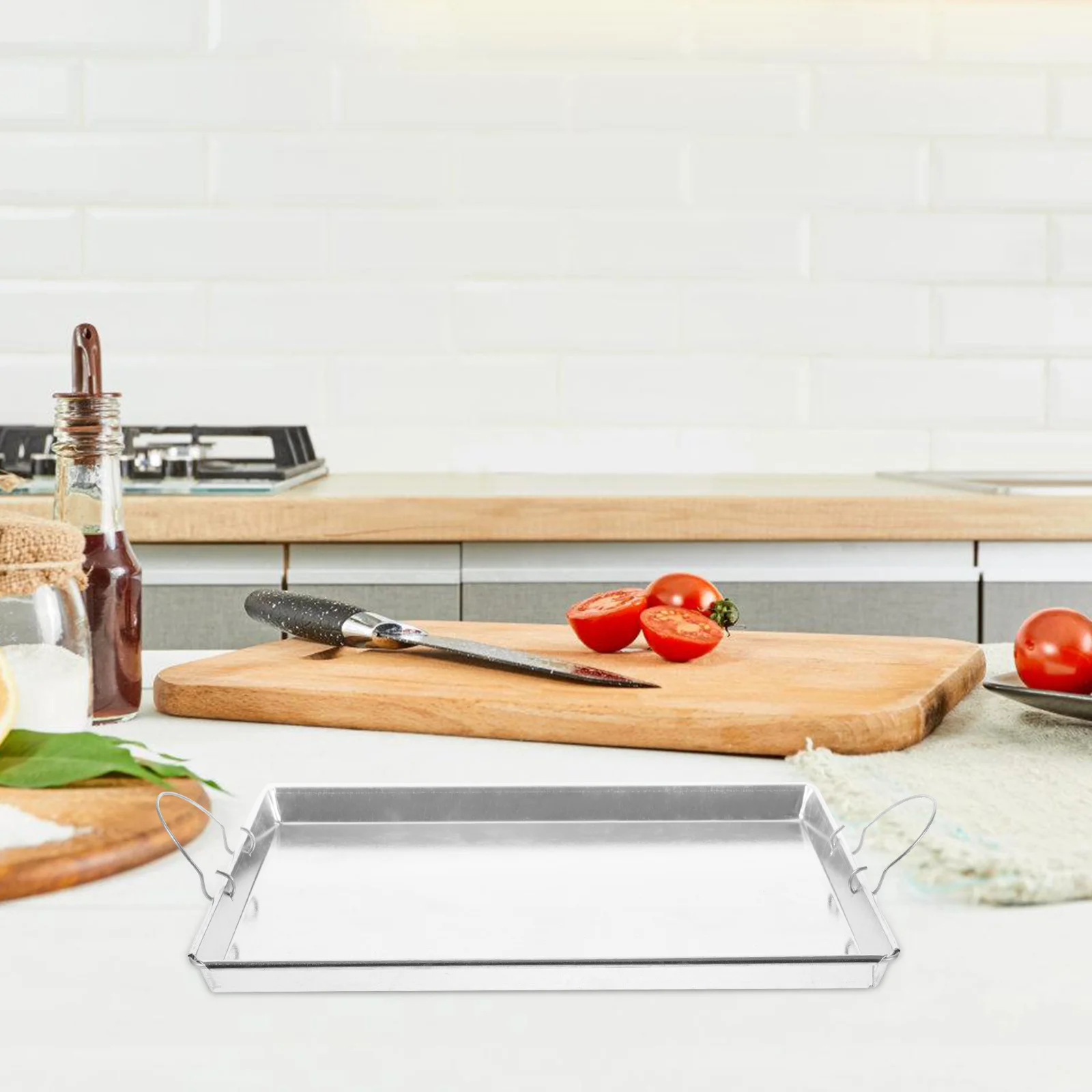 Rice Noodle Rolls Plate Metal Steam Pan With Dual Handle Rectangular Food Tray Steaming Tray For Kitchen Barbecue Camping
Rice Noodle Rolls Plate Metal Steam Pan With Dual Handle Rectangular Food Tray Steaming Tray For Kitchen Barbecue Camping