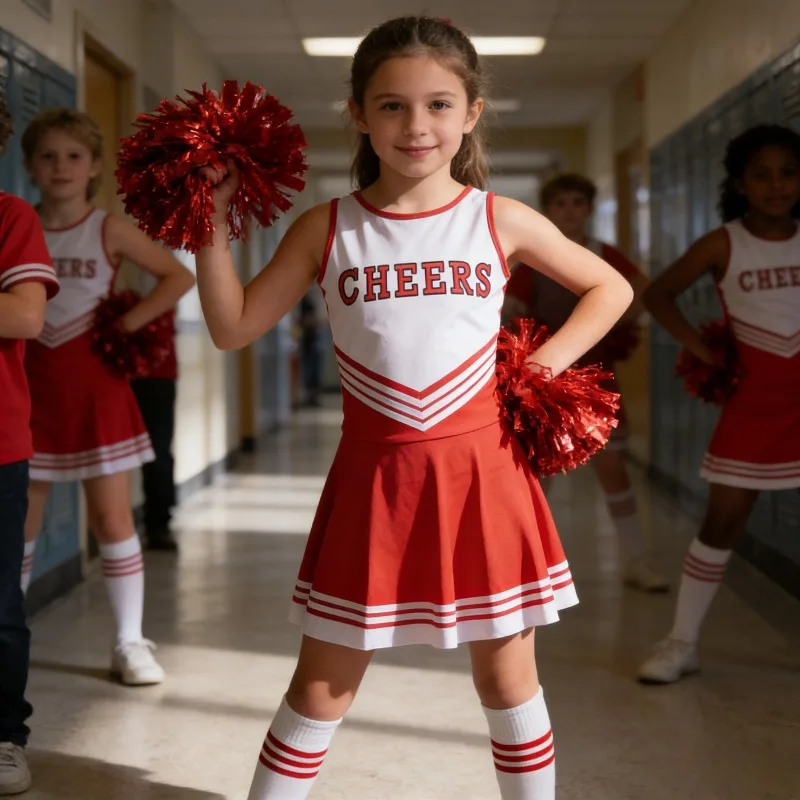 2026 New Kids Cheerleading Costume Set Group Dance Performance Outfit Students Cheer Uniform Sporty Bright Energetic Team Look
2026 New Kids Cheerleading Costume Set Group Dance Performance Outfit Students Cheer Uniform Sporty Bright Energetic Team Look