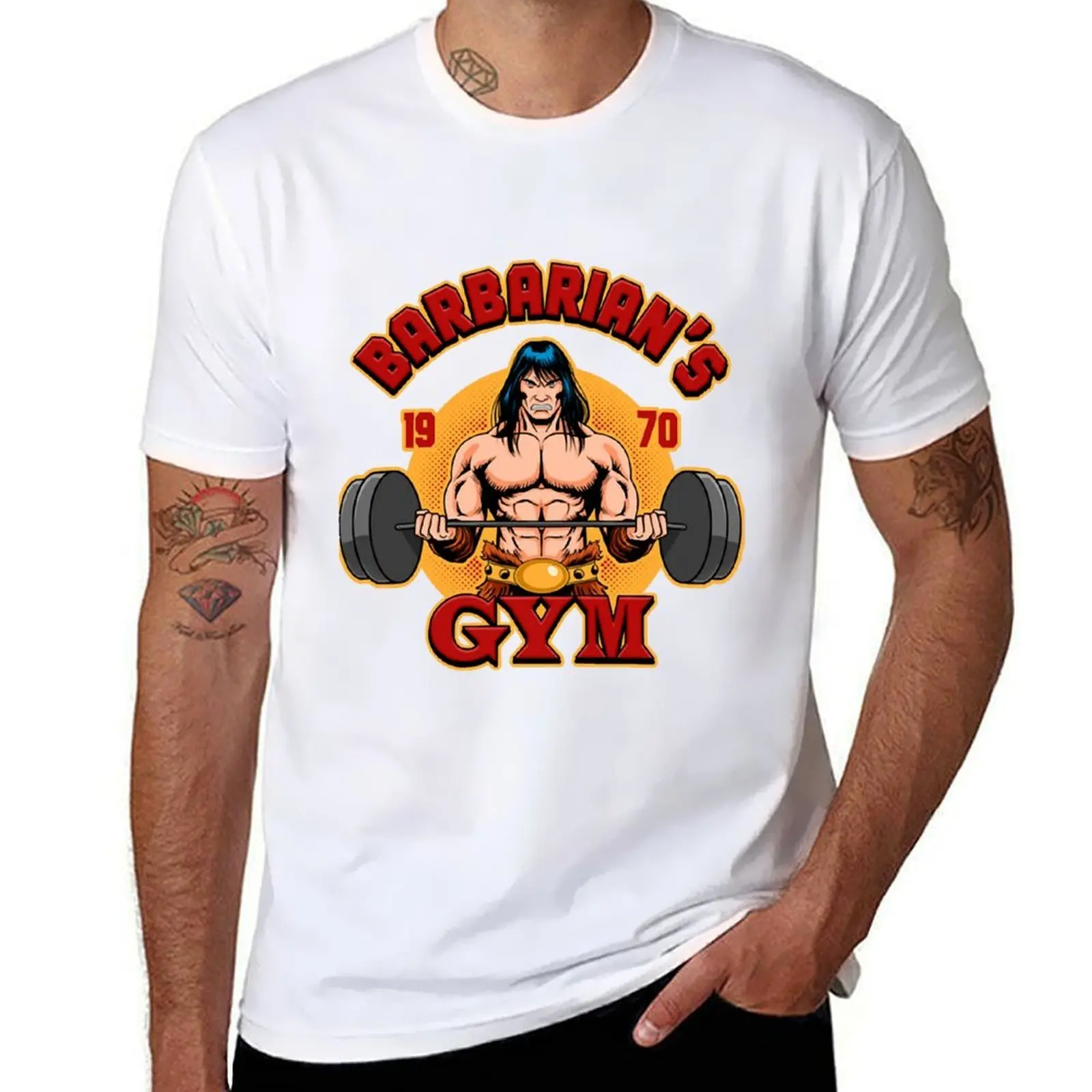 Men Women Bar_barian'S Gym T-Shirt printed t shirts for man t shirts for man cotton soft man t shirt luxury T-shirt
Men Women Bar_barian'S Gym T-Shirt printed t shirts for man t shirts for man cotton soft man t shirt luxury T-shirt