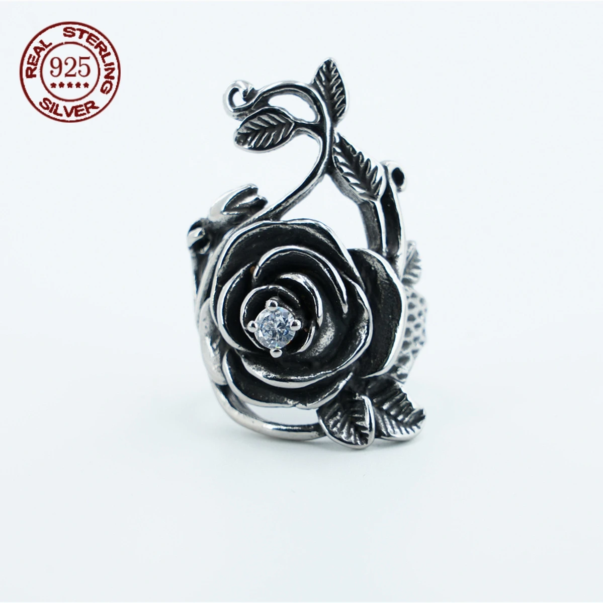 Factory Price S925 Sterling Silver Classic Rose Ring Simple And Fashionable Punk Ring Retro Artistic Jewelry Exquisite Gift
Factory Price S925 Sterling Silver Classic Rose Ring Simple And Fashionable Punk Ring Retro Artistic Jewelry Exquisite Gift