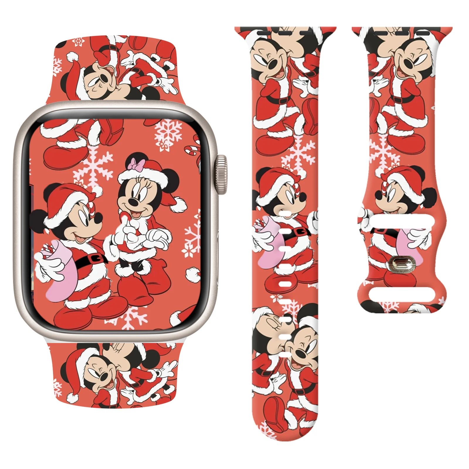 Christmas Mickey Mouse Strap for iWatch11 10 9 8 Silicone Band Replaceable Bracelet for Apple Watch 46mm 42mm 41mm 38mmWatchband
Christmas Mickey Mouse Strap for iWatch11 10 9 8 Silicone Band Replaceable Bracelet for Apple Watch 46mm 42mm 41mm 38mmWatchband