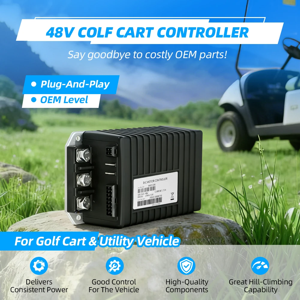 1266A-5201 48V 275A DC Controller 390215201 for Curtis Golf Cart Utility Vehicle
1266A-5201 48V 275A DC Controller 390215201 for Curtis Golf Cart Utility Vehicle