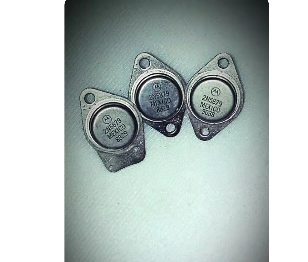 5 pieces, 2N5879 2N5880 2N5881 2N5882 2N5883 2N5884 2N5885 2N5886 2N3638A 2N3636 2N2102 2N3444 2N3468 2N5160 2N5108 2N6255
5 pieces, 2N5879 2N5880 2N5881 2N5882 2N5883 2N5884 2N5885 2N5886 2N3638A 2N3636 2N2102 2N3444 2N3468 2N5160 2N5108 2N6255