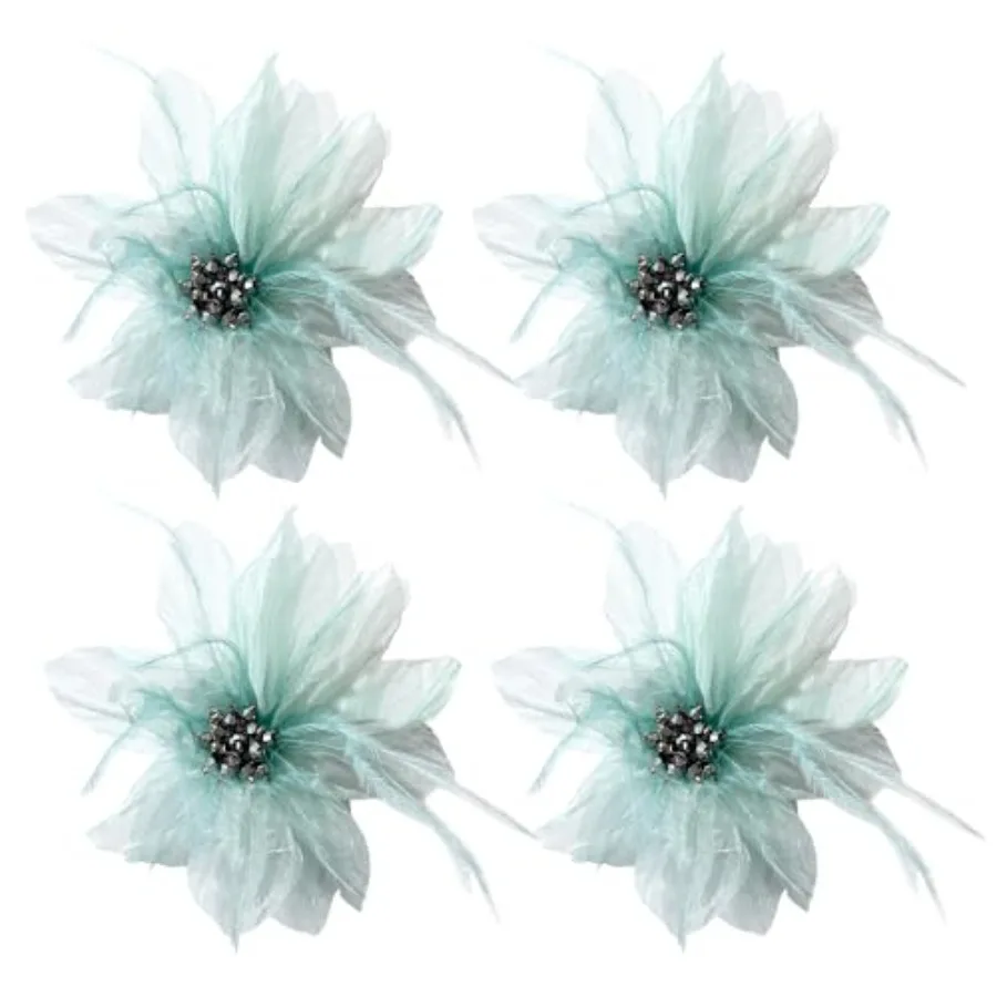 Sanrich Women's Brooches 4pcs Organza Flower Feather Hair Clip Dancer Pin up Mexican Hair Flowers Clips Hairpin Brooch Tea Part
Sanrich Women's Brooches 4pcs Organza Flower Feather Hair Clip Dancer Pin up Mexican Hair Flowers Clips Hairpin Brooch Tea Part