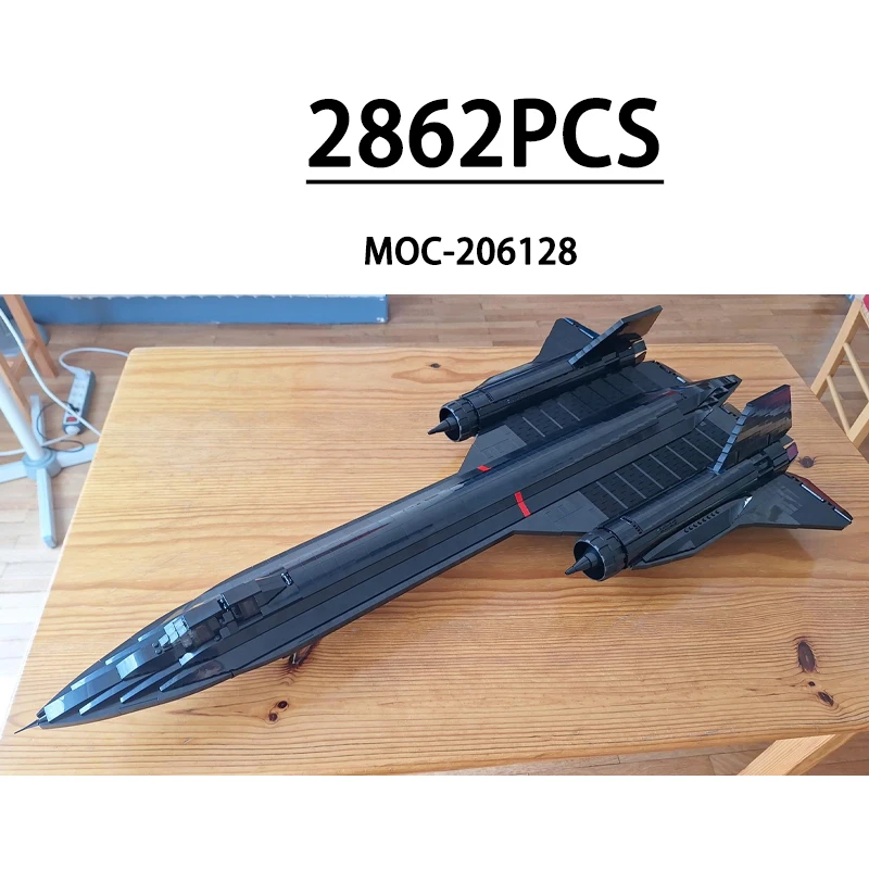 Building Blocks MOC-206128 - SR-71 Blackbird Aircraft Model Building Blocks 1287 Pieces Boys' Puzzle Birthday Christmas Gift
Building Blocks MOC-206128 - SR-71 Blackbird Aircraft Model Building Blocks 1287 Pieces Boys' Puzzle Birthday Christmas Gift