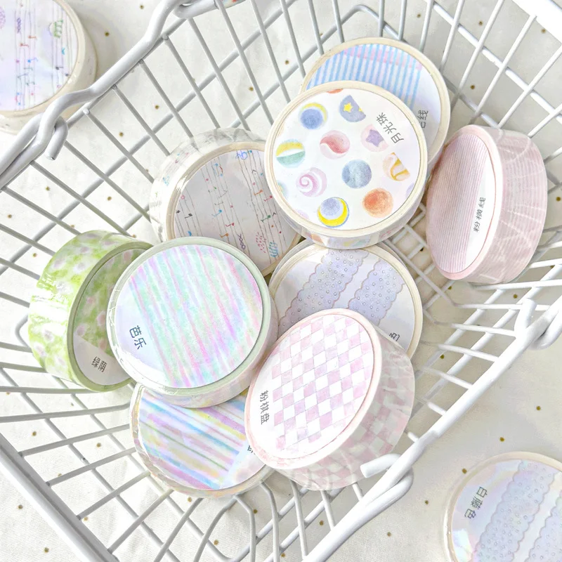 Agugu Light Fiber Series Washi Paper Tape With Backing Paper Cute Simple Star Pulling Strip Japanese Salt Series Handbooks Tapes
Agugu Light Fiber Series Washi Paper Tape With Backing Paper Cute Simple Star Pulling Strip Japanese Salt Series Handbooks Tapes