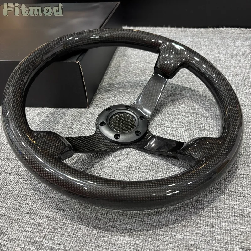 High-quality 14-inch 350MM modified racing deep-dish steering wheel, genuine carbon fiber, forged dry carbon all-carbon fiber st
High-quality 14-inch 350MM modified racing deep-dish steering wheel, genuine carbon fiber, forged dry carbon all-carbon fiber st