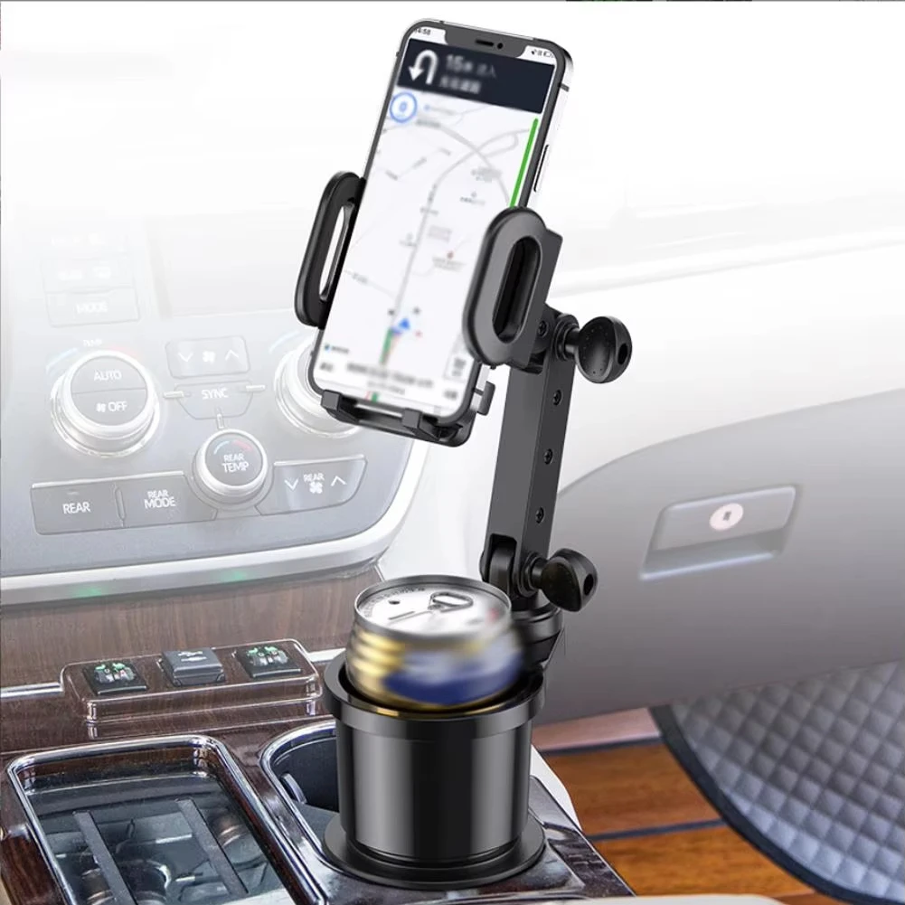360 Degree Adjustable 2-in-1 Car Phone Holder Cup Holder Adapter Beverage Bottle Cup Auto Interior Accessory
360 Degree Adjustable 2-in-1 Car Phone Holder Cup Holder Adapter Beverage Bottle Cup Auto Interior Accessory