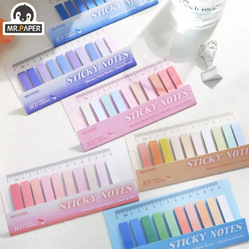 Mr. Paper 6 Style 10 Colors *20 Sheets 200pcs/ Pack PET Texture Simple Morandi Note Marker Stickers
Mr. Paper 6 Style 10 Colors *20 Sheets 200pcs/ Pack PET Texture Simple Morandi Note Marker Stickers
