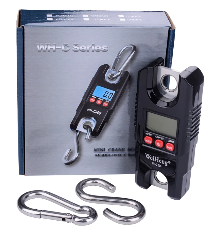 300KG/660LB Portable Crane Large Hook Scale 300kg Hook Scale 300kg Stainless Steel Electronic Lifting Scale
300KG/660LB Portable Crane Large Hook Scale 300kg Hook Scale 300kg Stainless Steel Electronic Lifting Scale