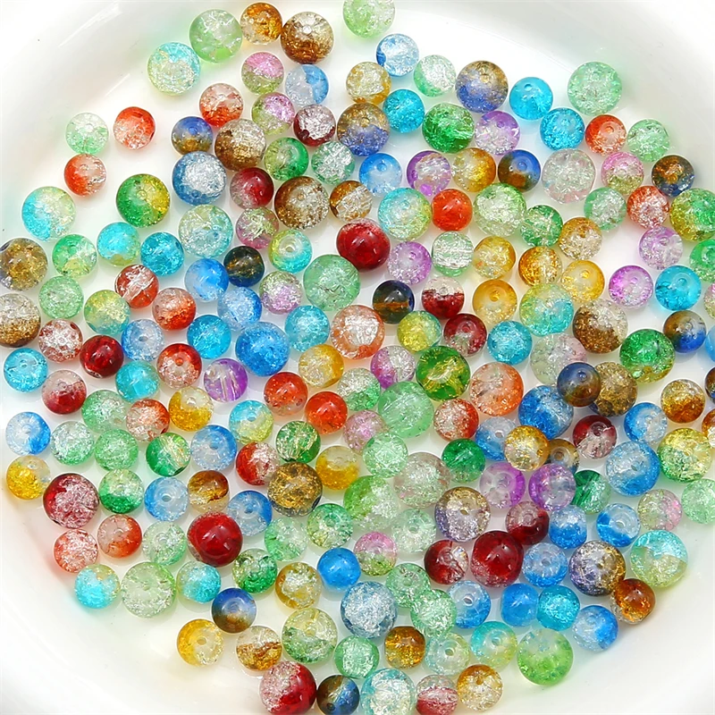 Multicolor Crackle Glass Beads 4mm/6mm Round Loose Spacer Beads For DIY Jewelry Making Necklace Earring Bracelets Accessories
Multicolor Crackle Glass Beads 4mm/6mm Round Loose Spacer Beads For DIY Jewelry Making Necklace Earring Bracelets Accessories