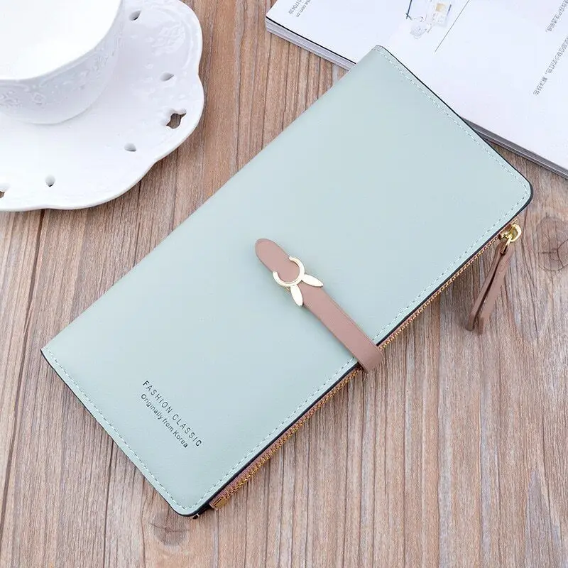 Luxury Design Long Wallet Zipper Purses Female Short Coin Purse Card Holder Zipper Buckle Multi Clip Soft Leather Clip Bag
Luxury Design Long Wallet Zipper Purses Female Short Coin Purse Card Holder Zipper Buckle Multi Clip Soft Leather Clip Bag