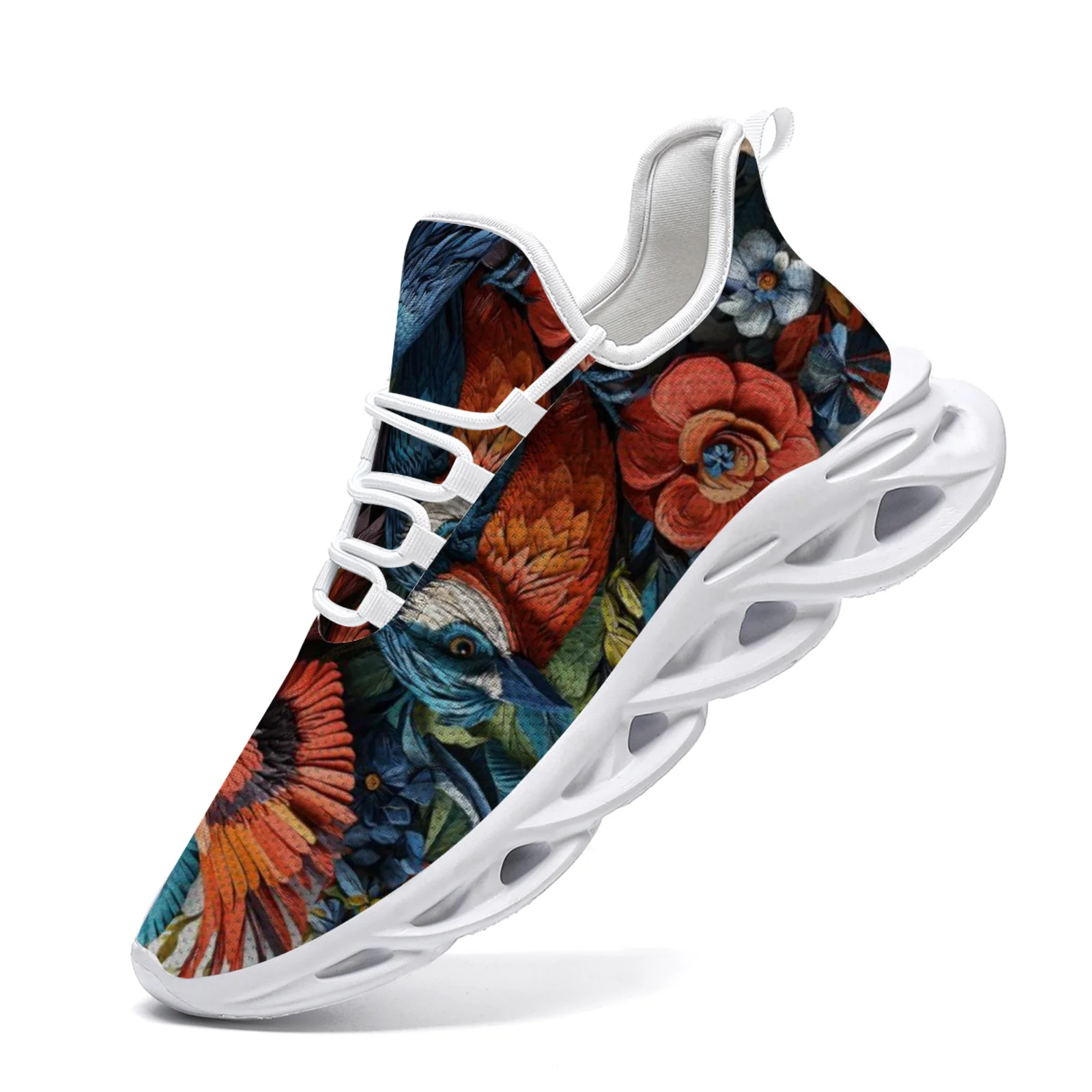 Женские повседневные кроссовки с цветочным и птичьим принтом, легкие кроссовки для ходьбы и бега для девочек-подростков, сетчатые кроссовки на шнуровке EUR36-48
Женские повседневные кроссовки с цветочным и птичьим принтом, легкие кроссовки для ходьбы и бега для девочек-подростков, сетчатые кроссовки на шнуровке EUR36-48