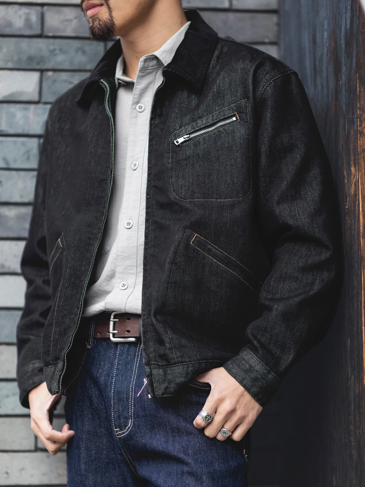 Loose Fit American Detroit Black Denim Jacket Men's Spring New Casual Workwear Coat Large Size Collar Stand up Cotton Polyest...
Loose Fit American Detroit Black Denim Jacket Men's Spring New Casual Workwear Coat Large Size Collar Stand up Cotton Polyest...
