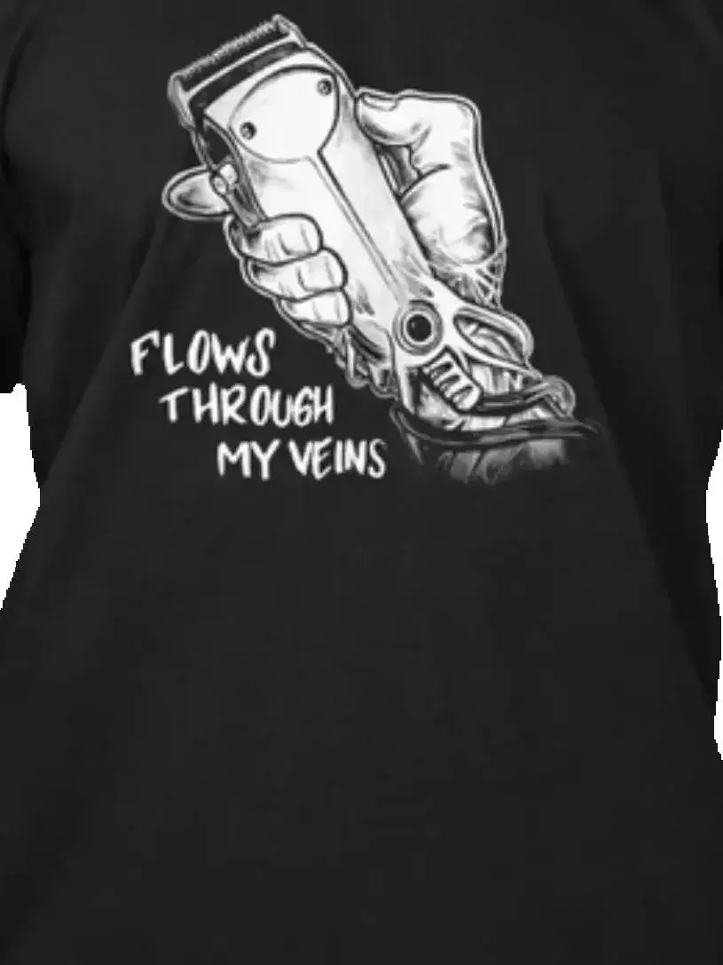 Flows Through My Veins Barber T-Shirt 100% Cotton O-Neck Summer Short Sleeve Casual Mens T-shirt Size S-3XL
Flows Through My Veins Barber T-Shirt 100% Cotton O-Neck Summer Short Sleeve Casual Mens T-shirt Size S-3XL