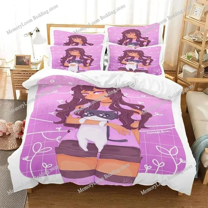 Official 3D Anime Aphmau My Street Duvet Cover Set with Pillowcases for King/Queen Size Beds, for Adults & Teen Fans Luxury Gift
Official 3D Anime Aphmau My Street Duvet Cover Set with Pillowcases for King/Queen Size Beds, for Adults & Teen Fans Luxury Gift