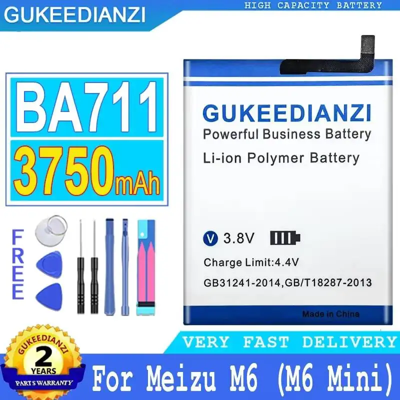 Reliable Power Supply BA711 Mobile Phone Battery For Meizu M6 M6Mini 3750mAh
Reliable Power Supply BA711 Mobile Phone Battery For Meizu M6 M6Mini 3750mAh