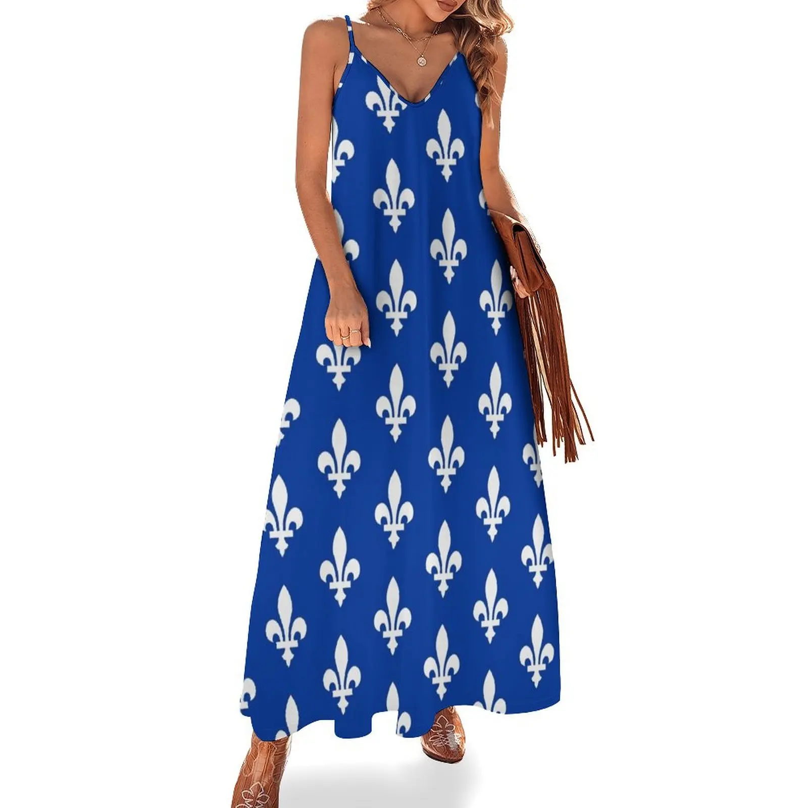 Quebec Flag Canadian Province Sleeveless Long Dress women's evening dress 2025 dress party night Clothing female
Quebec Flag Canadian Province Sleeveless Long Dress women's evening dress 2025 dress party night Clothing female