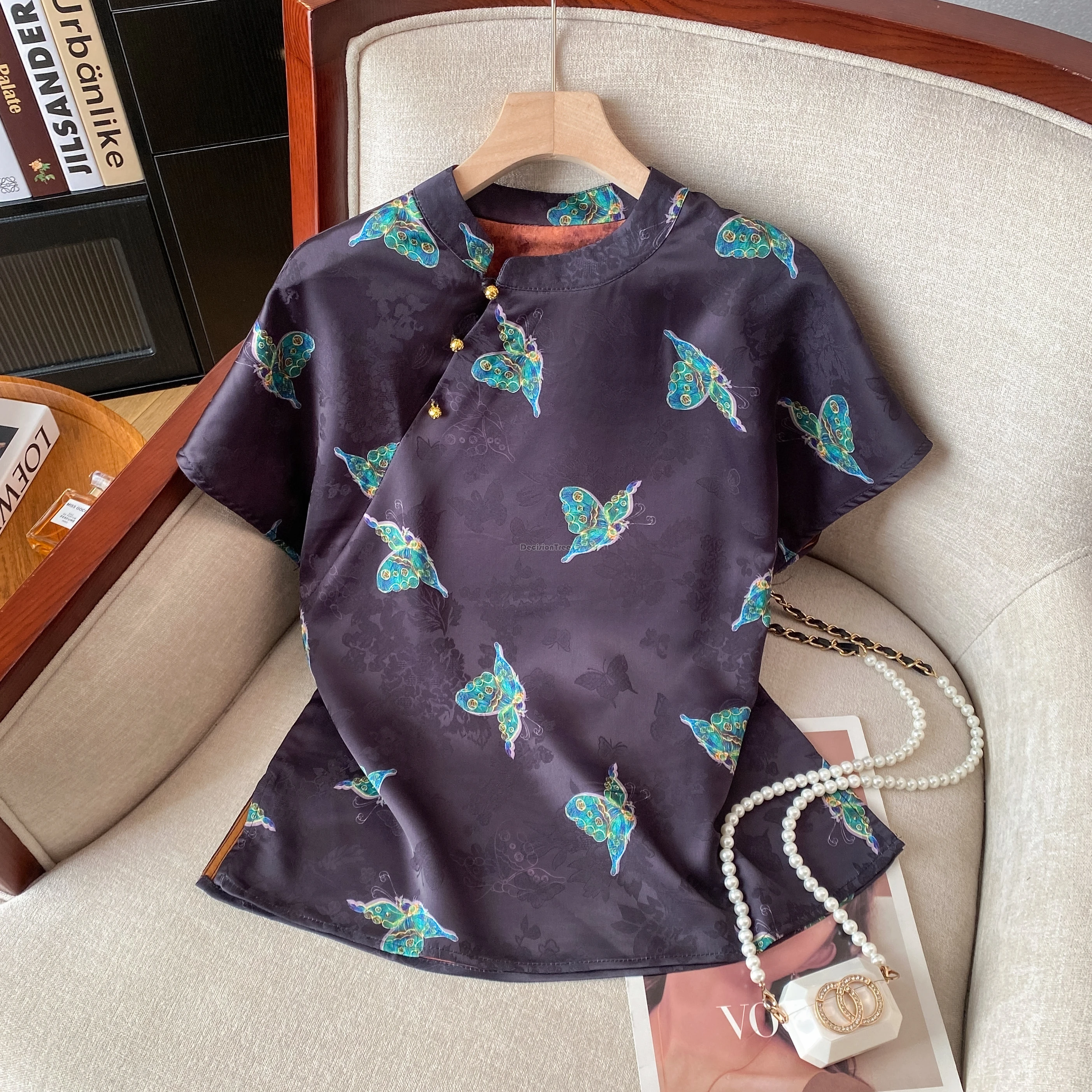 2025 chinese improved style stand collar short sleeve retro fashion cheongsam shirt women's daily tang suit qipao blouse t001
2025 chinese improved style stand collar short sleeve retro fashion cheongsam shirt women's daily tang suit qipao blouse t001
