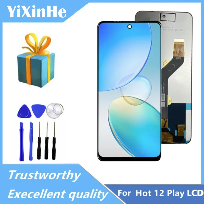 100% протестированный Оригинальный ЖК-дисплей для Infinix Hot 12 Play, ЖК-дисплей X6816 X6816C кодирующий преобразователь сенсорного экрана в сборе
100% протестированный Оригинальный ЖК-дисплей для Infinix Hot 12 Play, ЖК-дисплей X6816 X6816C кодирующий преобразователь сенсорного экрана в сборе