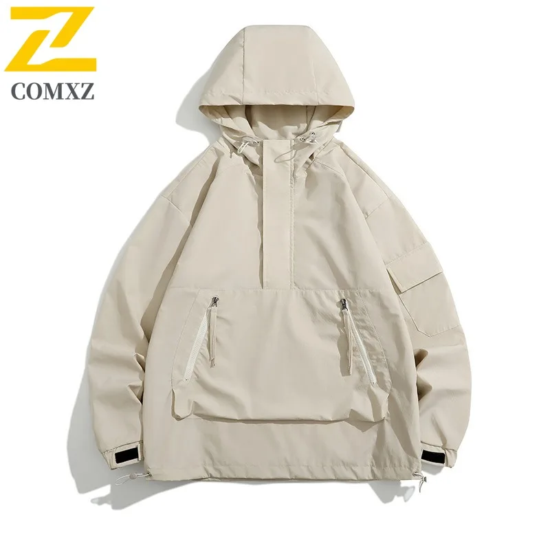 COMXZ Men Hooded Jacket Loose Classic Outdoor Camping Travel Hiking Techwear Windbreaker Men's Jacket Autumn Cycling Clothing
COMXZ Men Hooded Jacket Loose Classic Outdoor Camping Travel Hiking Techwear Windbreaker Men's Jacket Autumn Cycling Clothing