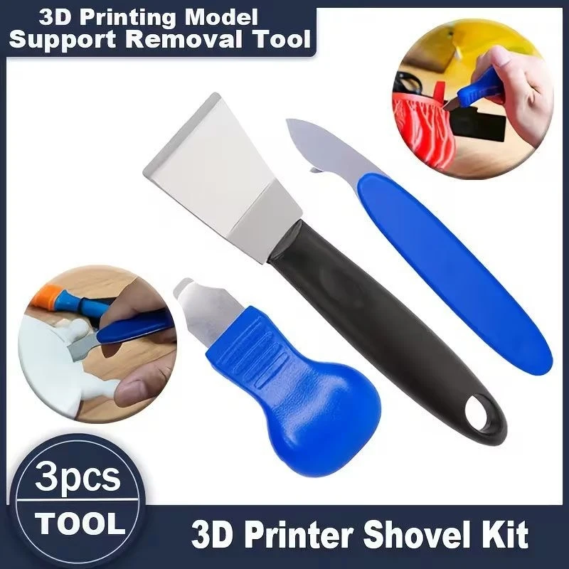 Stainless Steel Cleaning Scraper3DPrinter Disassembly Tool Set: Scraper, Pry Knife, Shovel3Set
Stainless Steel Cleaning Scraper3DPrinter Disassembly Tool Set: Scraper, Pry Knife, Shovel3Set