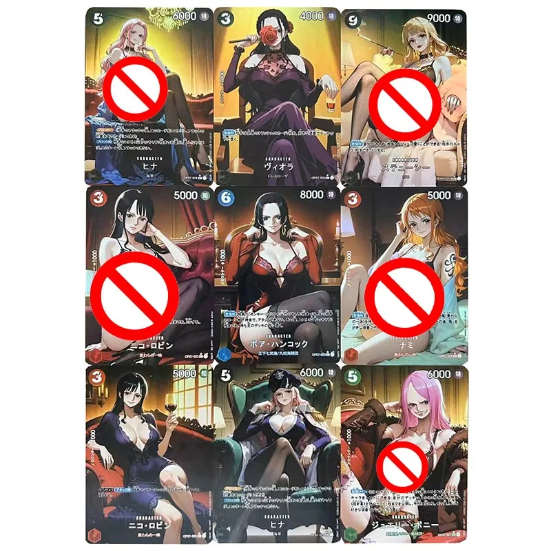 9 шт./компл. One Piece Banquet Hall Series Boa Hancock Nami Nico Robin DIY самодельные цветные флэш-карты аниме игровая коллекционная карта
9 шт./компл. One Piece Banquet Hall Series Boa Hancock Nami Nico Robin DIY самодельные цветные флэш-карты аниме игровая коллекционная карта