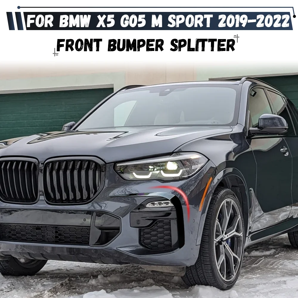 For BMW X5 G05 M Sport 2019 2020 2021 2022 Car Front Bumper Side Canards Spoiler Diffuser Splitter Fog Light Cover Trim
For BMW X5 G05 M Sport 2019 2020 2021 2022 Car Front Bumper Side Canards Spoiler Diffuser Splitter Fog Light Cover Trim