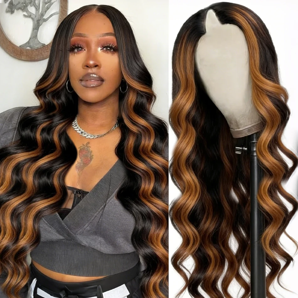 V Part Wig Human Hair P1B30 Body Wave Highlighted Human Hair Wig Glueless 220% Density V Shape Clip In Half Wig With Adjustable Drawstring For Women 28 Inch
V Part Wig Human Hair P1B30 Body Wave Highlighted Human Hair Wig Glueless 220% Density V Shape Clip In Half Wig With Adjustable Drawstring For Women 28 Inch