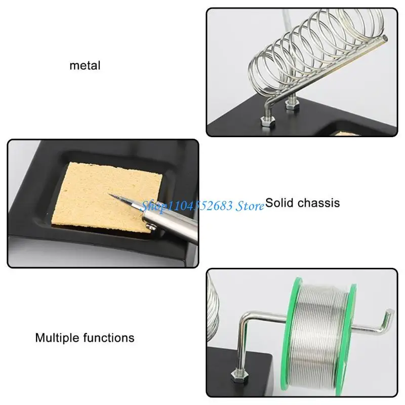Y6GD Soldering Iron Holder Soldering Iron Stand Spring Holders Support Solder with Cleaning Sponge for Electronics Repair DIY
Y6GD Soldering Iron Holder Soldering Iron Stand Spring Holders Support Solder with Cleaning Sponge for Electronics Repair DIY