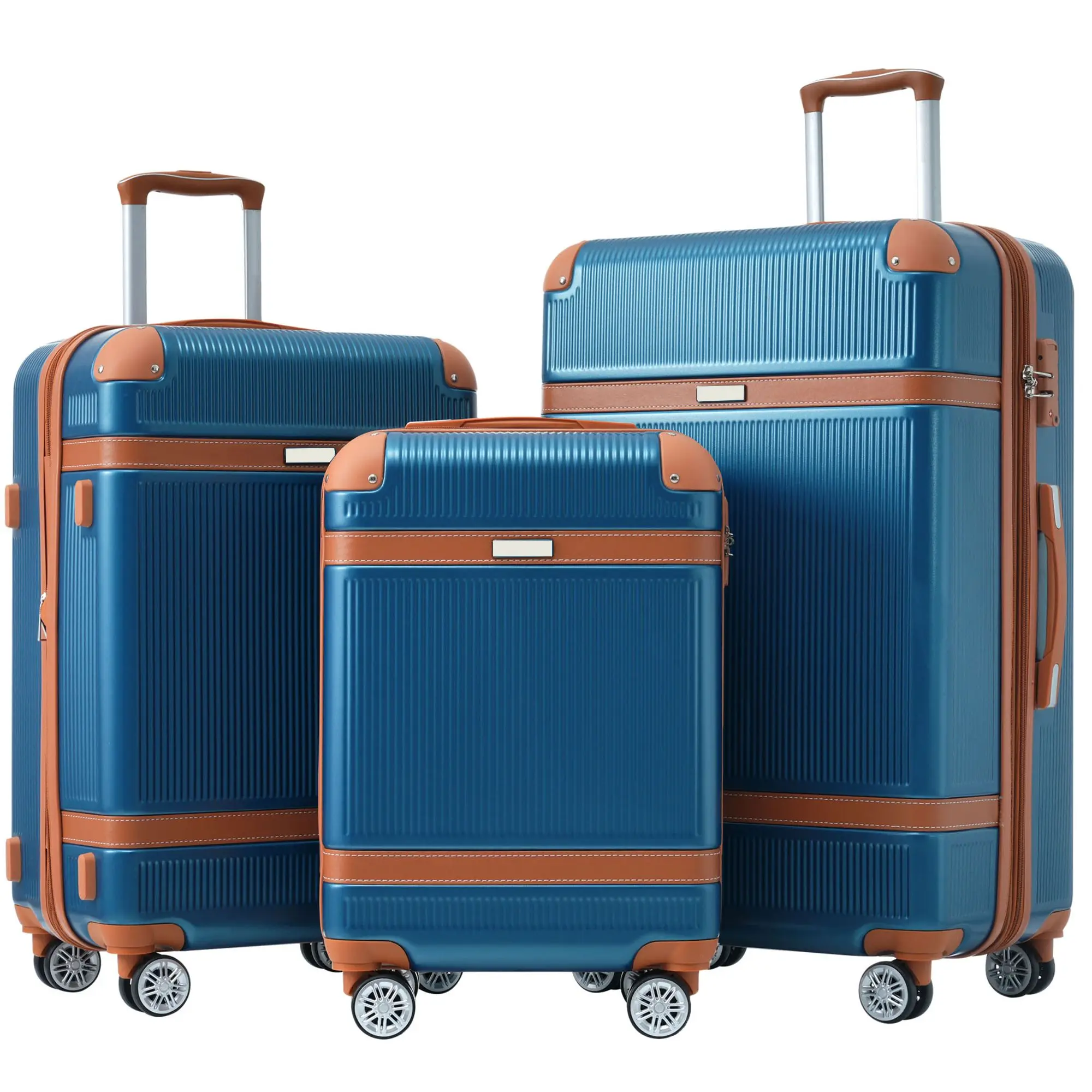 Hardshell Luggage Sets 3 Piece double spinner 8 wheels Suitcase with TSA Lock Lightweight 20''24''28''
Hardshell Luggage Sets 3 Piece double spinner 8 wheels Suitcase with TSA Lock Lightweight 20''24''28''