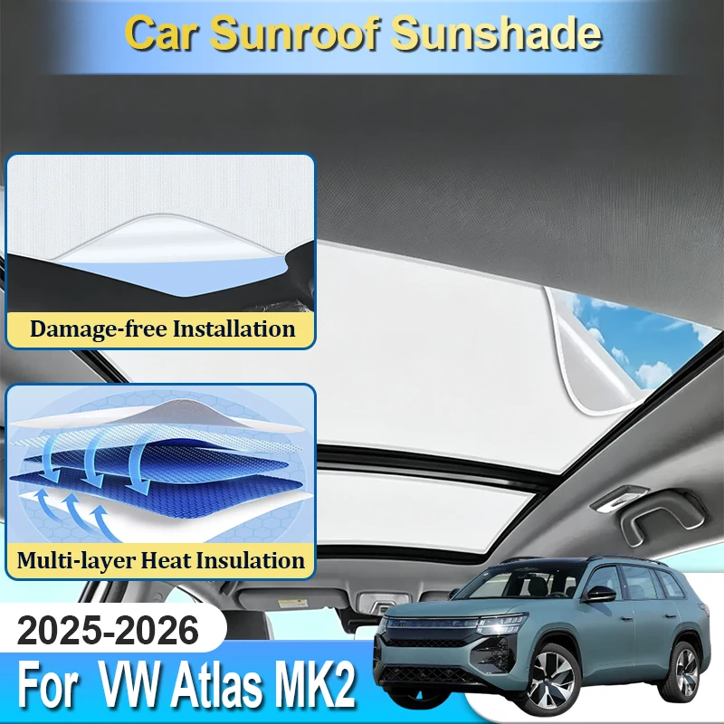 For Volkswagen VW Atlas Teramont Pro MK2 Accesories 2025 2026 Electrostatic Sunroof Sunshade Sun Cover Blocker Car Tools Parts
For Volkswagen VW Atlas Teramont Pro MK2 Accesories 2025 2026 Electrostatic Sunroof Sunshade Sun Cover Blocker Car Tools Parts