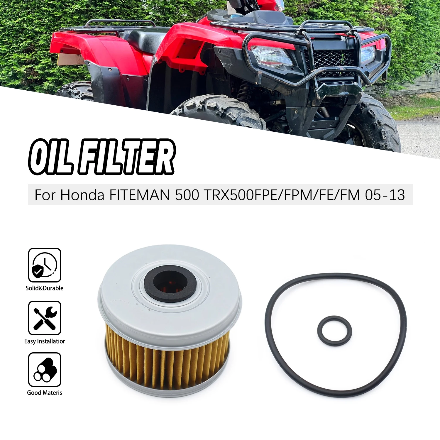 Accessories moto For Honda 500 4X4 ES TRX500FE TRX500FM ES TRX500FPE TRX500FPM Engine 2008-2013 Element Engine Oil Filter
Accessories moto For Honda 500 4X4 ES TRX500FE TRX500FM ES TRX500FPE TRX500FPM Engine 2008-2013 Element Engine Oil Filter