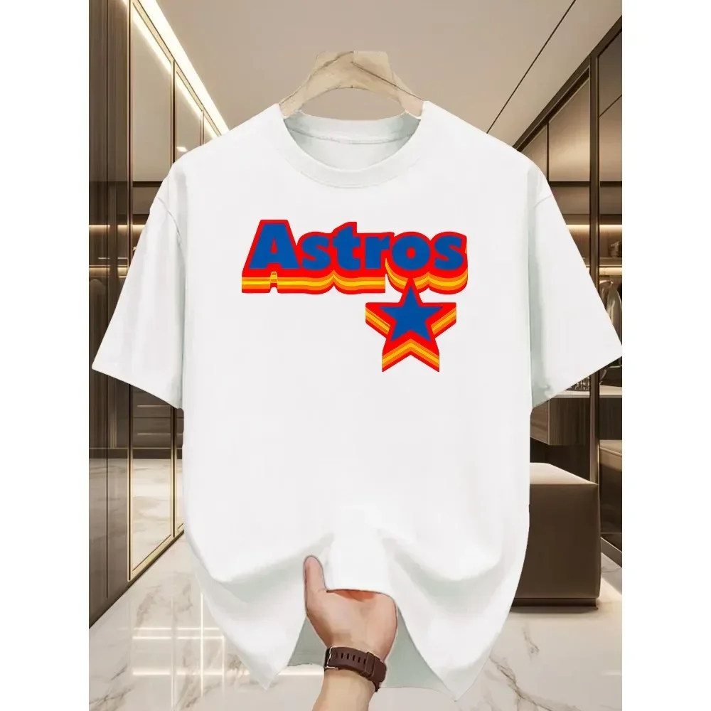 Vintage Star-print Crewneck T-shirt, a Must-have Fashionable Casual Item
Vintage Star-print Crewneck T-shirt, a Must-have Fashionable Casual Item