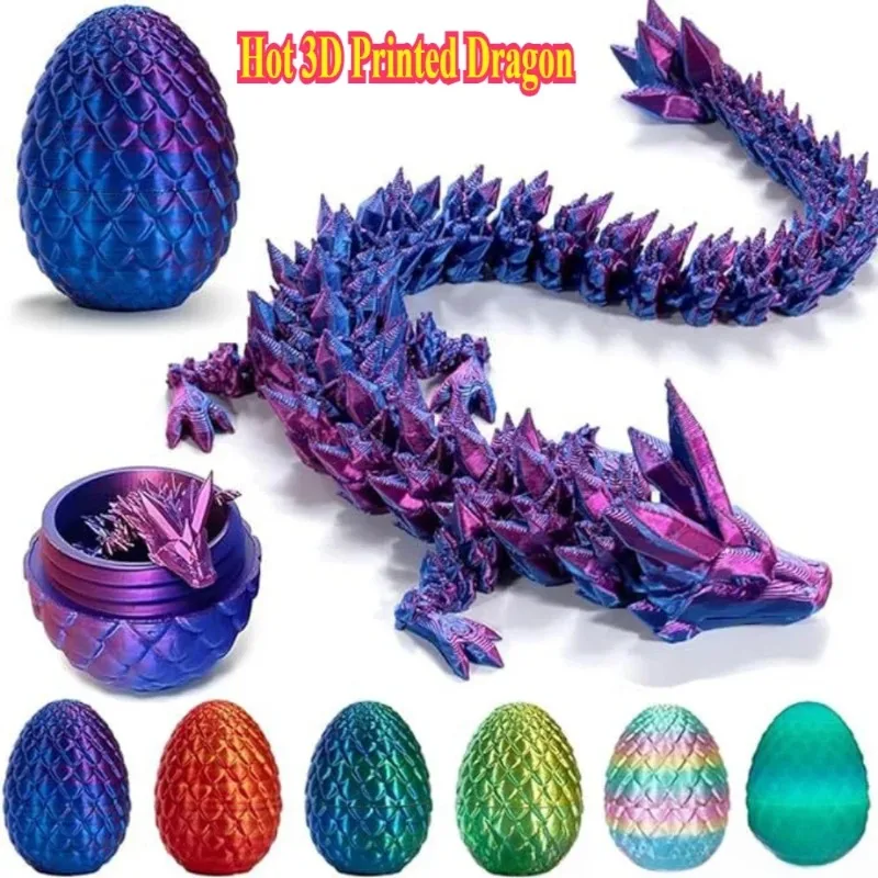 3D Printed Dragon Egg with Dragon Full Articulated Dragon Modle Movable Rotatable Articulated Desktop Ornament Kid Toy
3D Printed Dragon Egg with Dragon Full Articulated Dragon Modle Movable Rotatable Articulated Desktop Ornament Kid Toy