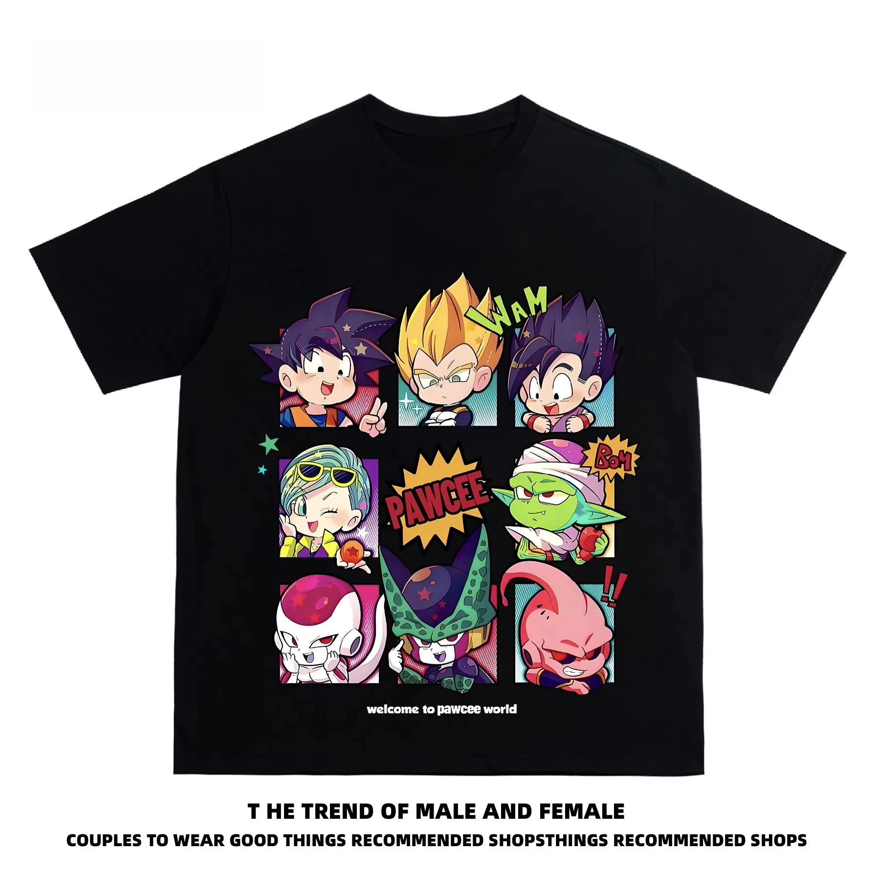 2026 Summer Dragon Ball Z Chibi Characters Grid Anime T-Shirt Oversized Streetwear Cotton Tee Cute Manga Aesthetic for Fans
2026 Summer Dragon Ball Z Chibi Characters Grid Anime T-Shirt Oversized Streetwear Cotton Tee Cute Manga Aesthetic for Fans