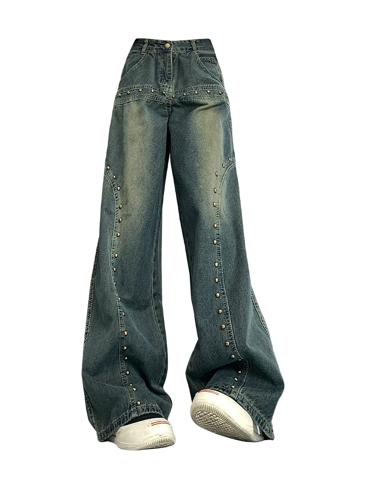 Women's Blue Jeans Harajuku Aesthetic Baggy Denim Trousers Y2k Punk Jean Pants Vintage Japanese 2000s Style Trashy Clothes 2024
Women's Blue Jeans Harajuku Aesthetic Baggy Denim Trousers Y2k Punk Jean Pants Vintage Japanese 2000s Style Trashy Clothes 2024