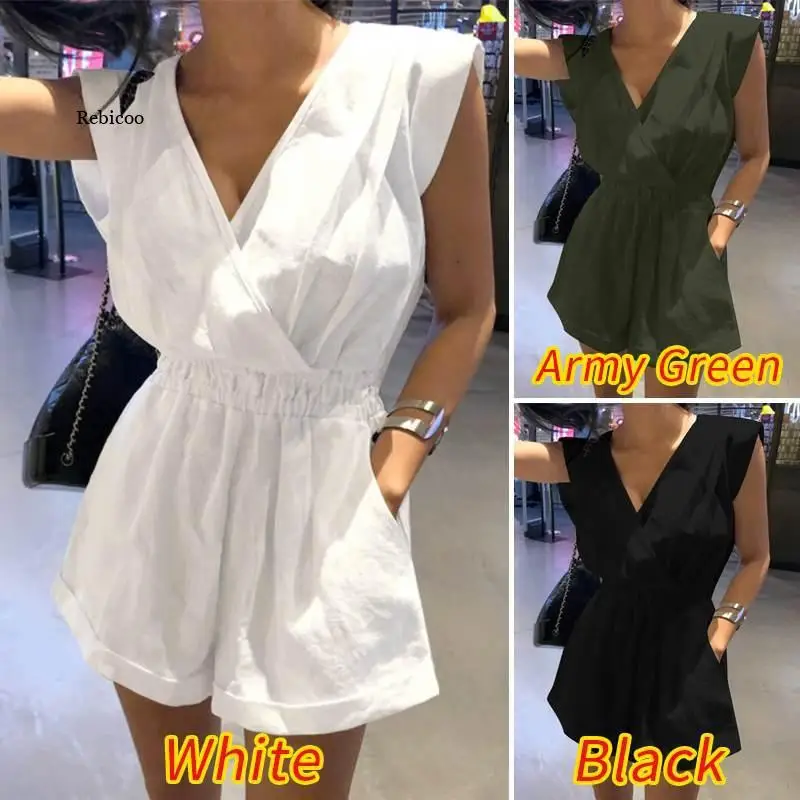 Women V-Neck Jumpsuit 2022 Stylish Solid Summer Rompers Casual Sleeveless Playsuits Female Lace-Up Pants Oversized
Women V-Neck Jumpsuit 2022 Stylish Solid Summer Rompers Casual Sleeveless Playsuits Female Lace-Up Pants Oversized