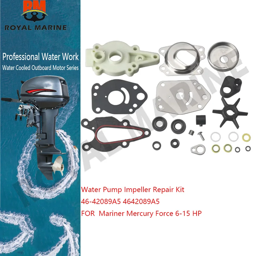 Water Pump Impeller Repair Kit 46-42089A5 FOR Mariner Mercury Force 6-15 HP 4642089A5
Water Pump Impeller Repair Kit 46-42089A5 FOR Mariner Mercury Force 6-15 HP 4642089A5