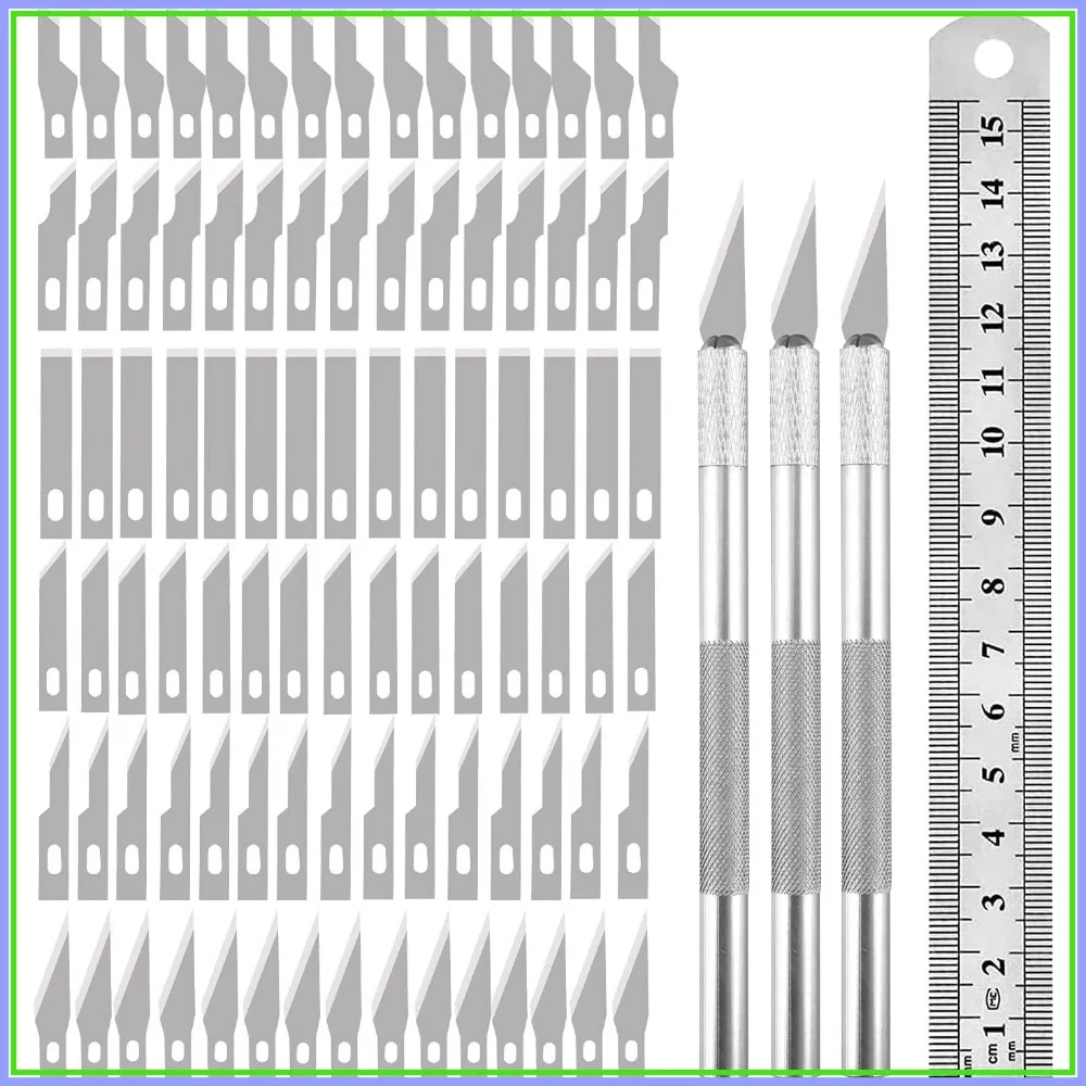 90PCS Precision Craft Knife Set for DIY Artwork Cutting Models Scrapbook
90PCS Precision Craft Knife Set for DIY Artwork Cutting Models Scrapbook