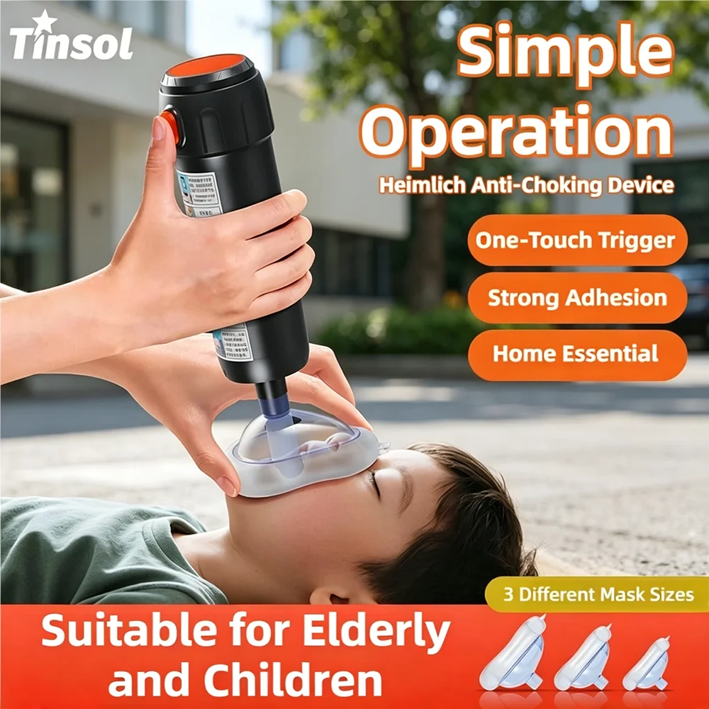 TINSOL Heimlich Emergency Anti-Choking Device, Outdoor First Aid Kit, Suction Mask, Portable Emergency Anti-Choking Device
TINSOL Heimlich Emergency Anti-Choking Device, Outdoor First Aid Kit, Suction Mask, Portable Emergency Anti-Choking Device