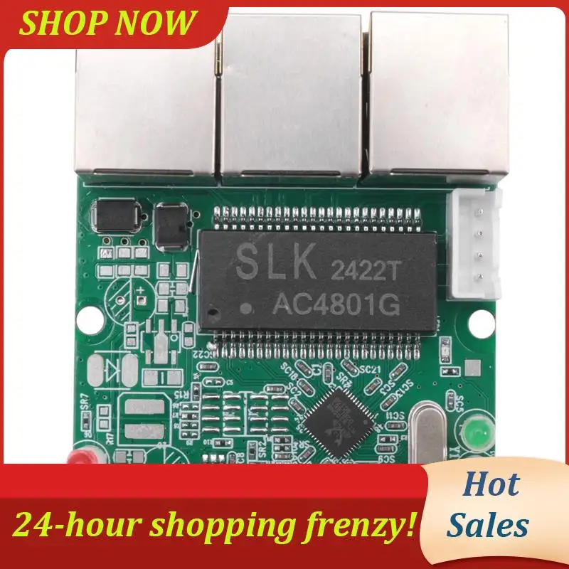 AB31-Fast Switch Mini 3-портовый Ethernet-коммутатор 10/100 Мбит/с Сетевой коммутатор-концентратор Модульная плата печатной платы для модуля интеграции системы
AB31-Fast Switch Mini 3-портовый Ethernet-коммутатор 10/100 Мбит/с Сетевой коммутатор-концентратор Модульная плата печатной платы для модуля интеграции системы