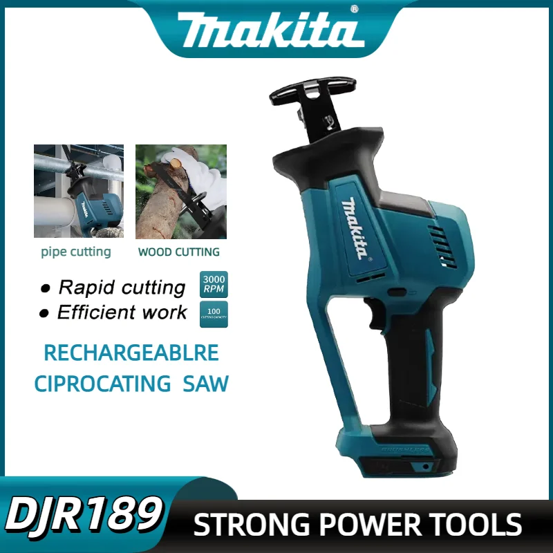 Makita DJR189 Cordless Rechargeable Wood Metal Cutting Saw Brushless Electric Reciprocating Saw Portable
Makita DJR189 Cordless Rechargeable Wood Metal Cutting Saw Brushless Electric Reciprocating Saw Portable